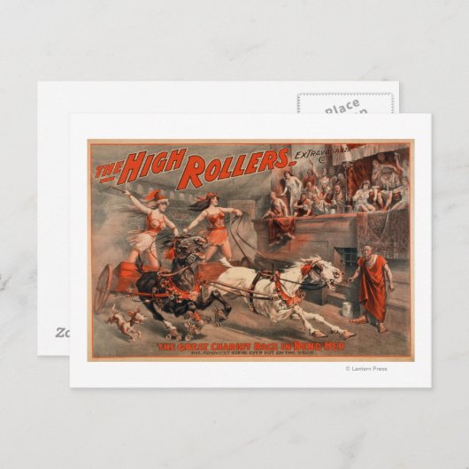 Carte Postale Les Rollers Hauts - Ben Hur Théâtre "Plier Elle" (Devant / Derrière)