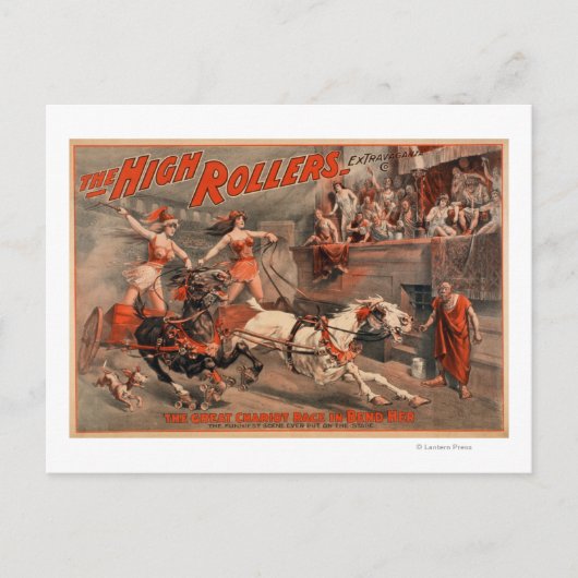 Carte Postale Les Rollers Hauts - Ben Hur Théâtre "Plier Elle" (Devant)