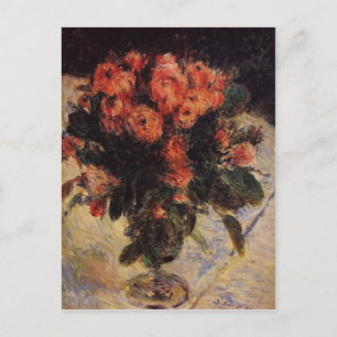 Carte Postale Les Roses de Renoir dans un Vase Still Life