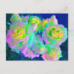 Carte Postale Les Roses précoces de l'Iridescente