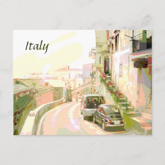 Carte Postale Les rues de derrière de l'Italie style affiche de  (Devant)