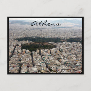 Carte Postale les rues de la ville d'athènes