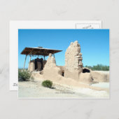 Carte Postale Les ruines de Casa Grande (Devant / Derrière)