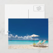 Carte Postale Les salons sur la plage (Devant / Derrière)