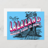 Carte Postale Les salutations de LALA DÉBARQUENT - où le faux (Devant / Derrière)