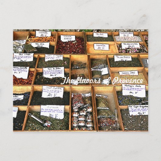 Carte Postale Les saveurs de la Provence (Devant)
