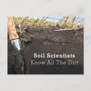 Carte Postale Les Scientifiques Du Sol Connaissent Tout Le Dirt 