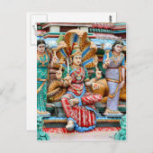 Carte Postale Les sculptures de temples (Devant / Derrière)