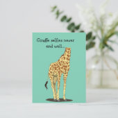Carte Postale Les selfies de girafe ne finissent jamais bien... (Debout devant)