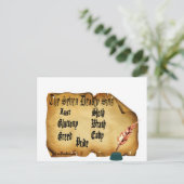 Carte Postale Les sept péchés mortels (Debout devant)