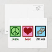 Carte Postale Les serpents d'amour de paix (Devant / Derrière)
