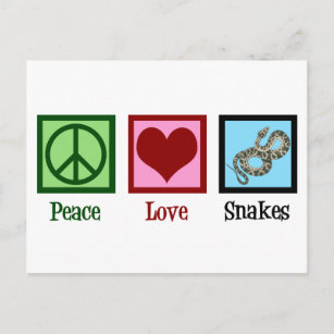 Carte Postale Les serpents d'amour de paix