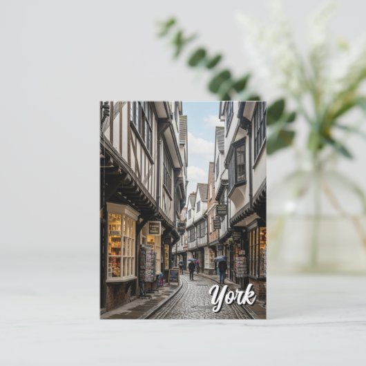 Carte Postale Les Shambles en Angleterre (Debout devant)