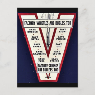 Carte Postale Les Sifflements D'Usine Sont Aussi Des Bugles