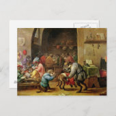 Carte Postale Les singes à l'école (Devant / Derrière)