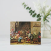 Carte Postale Les singes à l'école (Debout devant)