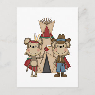 Carte Postale Les singes, les T-shirts et les cadeaux Wild West