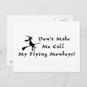 Carte Postale Les singes volants (Devant / Derrière)