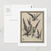 Carte Postale Les singes volants (Devant / Derrière)