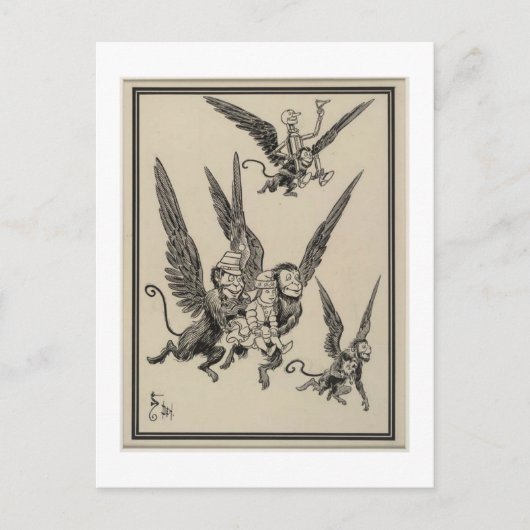 Carte Postale Les singes volants (Devant)