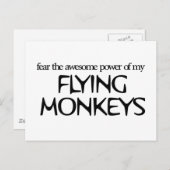 Carte Postale Les singes volants (Devant / Derrière)