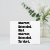 Carte Postale Les six femmes d'Henri VIII (Debout devant)