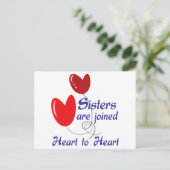 Carte Postale Les soeurs entendent le coeur (Debout devant)