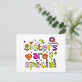 Carte Postale Les soeurs sont spéciales (Debout devant)