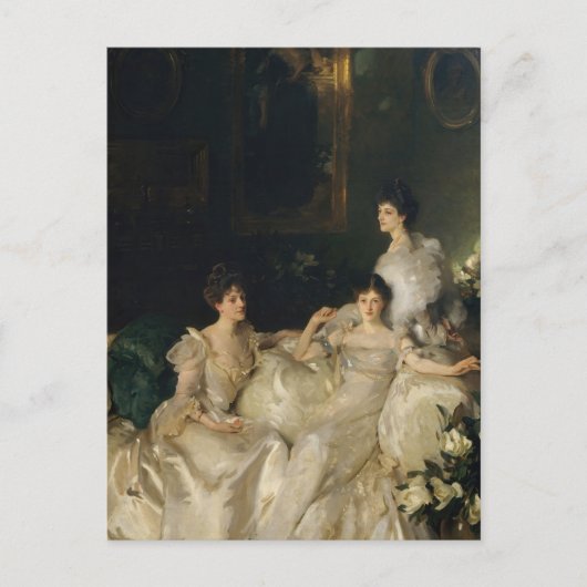 Carte Postale Les soeurs Wyndham par John Singer Sargent (Devant)