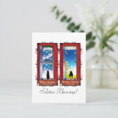 CARTE POSTALE LES SOLSTICES (Debout devant)