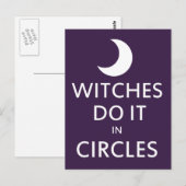 Carte Postale Les sorcières le font en cercles (Devant / Derrière)