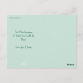 Carte Postale Les souhaits les plus chauds Moderne Turquoise | 2 (Dos)