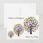 Carte Postale Les sourires sont contagieux (Devant / Derrière)