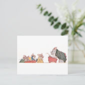 Carte Postale Les souris à l'école (Debout devant)