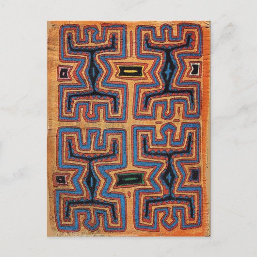 Carte Postale Les spiritueux de canoë indiens Kuna (Devant)