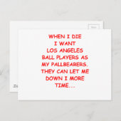 Carte Postale les sports de los angeles (Devant / Derrière)