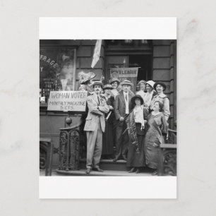 Carte Postale Les suffragettes et leurs hommes, 1913