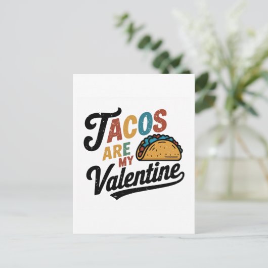 Carte Postale Les tacos sont mon amoureux Valentine (Debout devant)