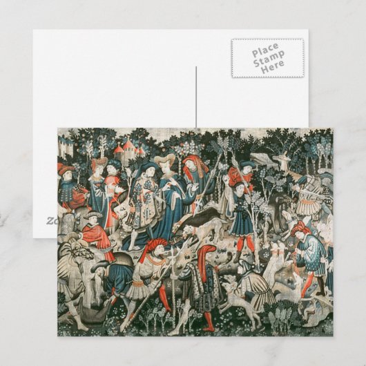 Carte Postale Les tapisseries de chasse de Devonshire (Devant / Derrière)