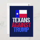 Carte Postale Les Texans contre Trump (Devant / Derrière)