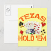 CARTE POSTALE LES TEXAS LES DÉTENDENT - DÉTRUITS (Devant / Derrière)