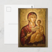 Carte Postale Les Théotokos et le Christ enfant (Devant / Derrière)
