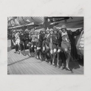 Carte Postale Les Tiller Girls, début des années 1900