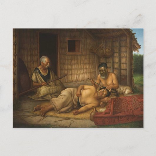 Carte Postale "Les Tohunga-ventres-moko au travail" - G. (Devant)