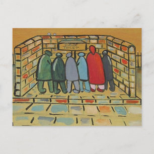 CARTE POSTALE LES TOILETTES PUBLIQUES