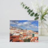 Carte Postale Les toits d'Alfama Lisbonne (Debout devant)
