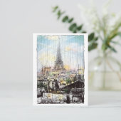 Carte Postale Les toits de Paris (Debout devant)
