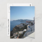 Carte Postale Les toits de Santorin (Devant / Derrière)