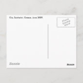 Carte Postale Les toits de Santorin (Dos)