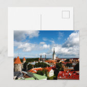 Carte Postale Les toits de Tallinn (Devant / Derrière)